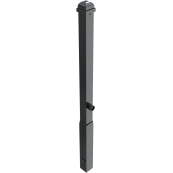 Ornamental bollard | steel tube 70 x 70 mm | series 473B | removable, self-engaging lockwith hot-dip galvanized ground socket part-no. 470.10approx. 500 mm below ground | with triangular locking mechanism acc. with DIN 3223 | without eyelet